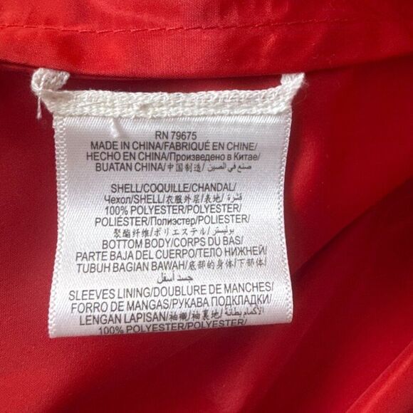 BCBGMAXAZRIA Womens Red Belted Trench Coat Medium Polyester - Picture 5 of 8